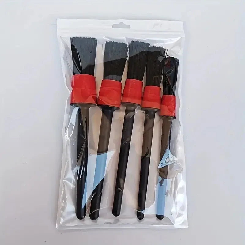 Complete 5-Piece Car Detailing Brush Set